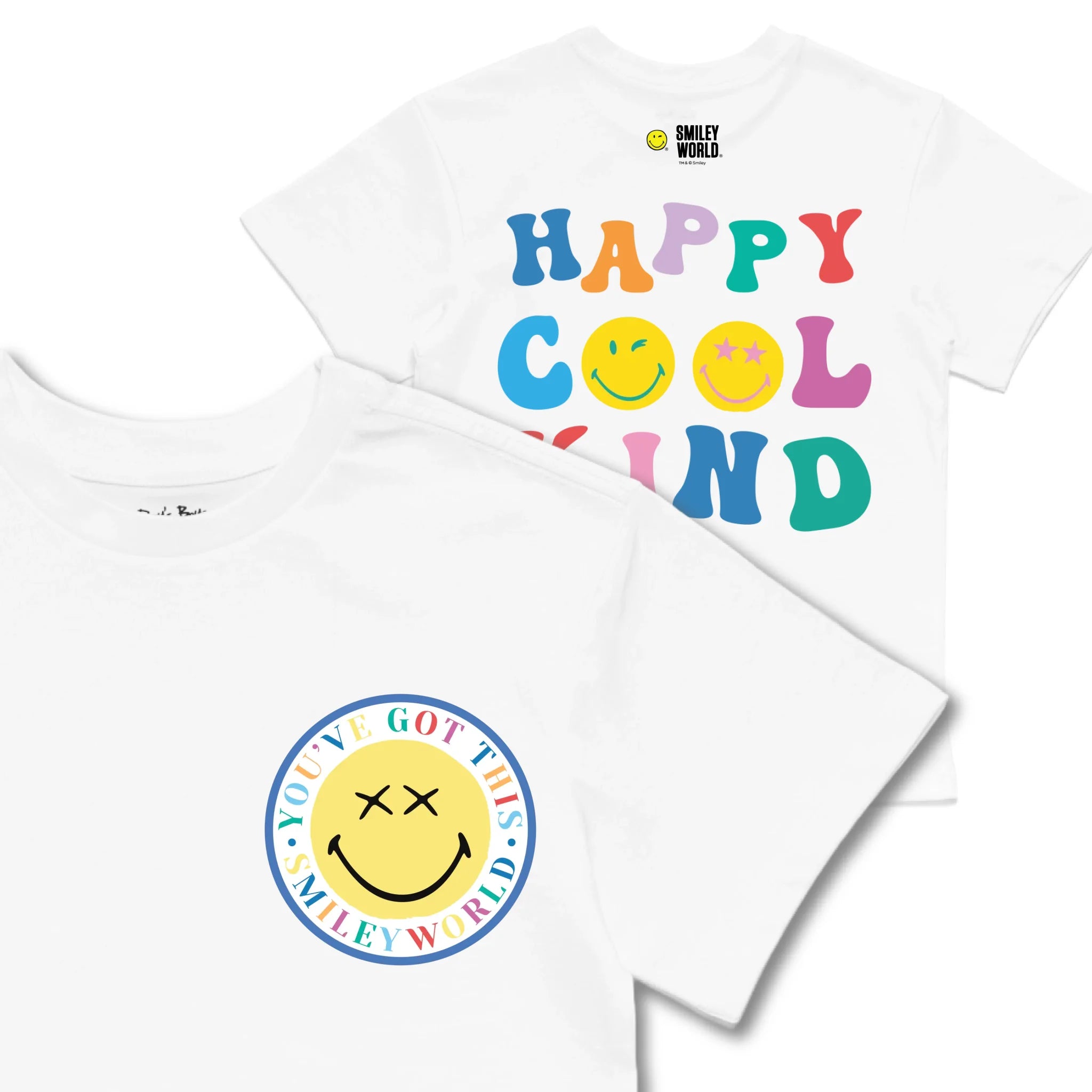 Kids TSHIRT Main Image Front and Back_White frontback back view