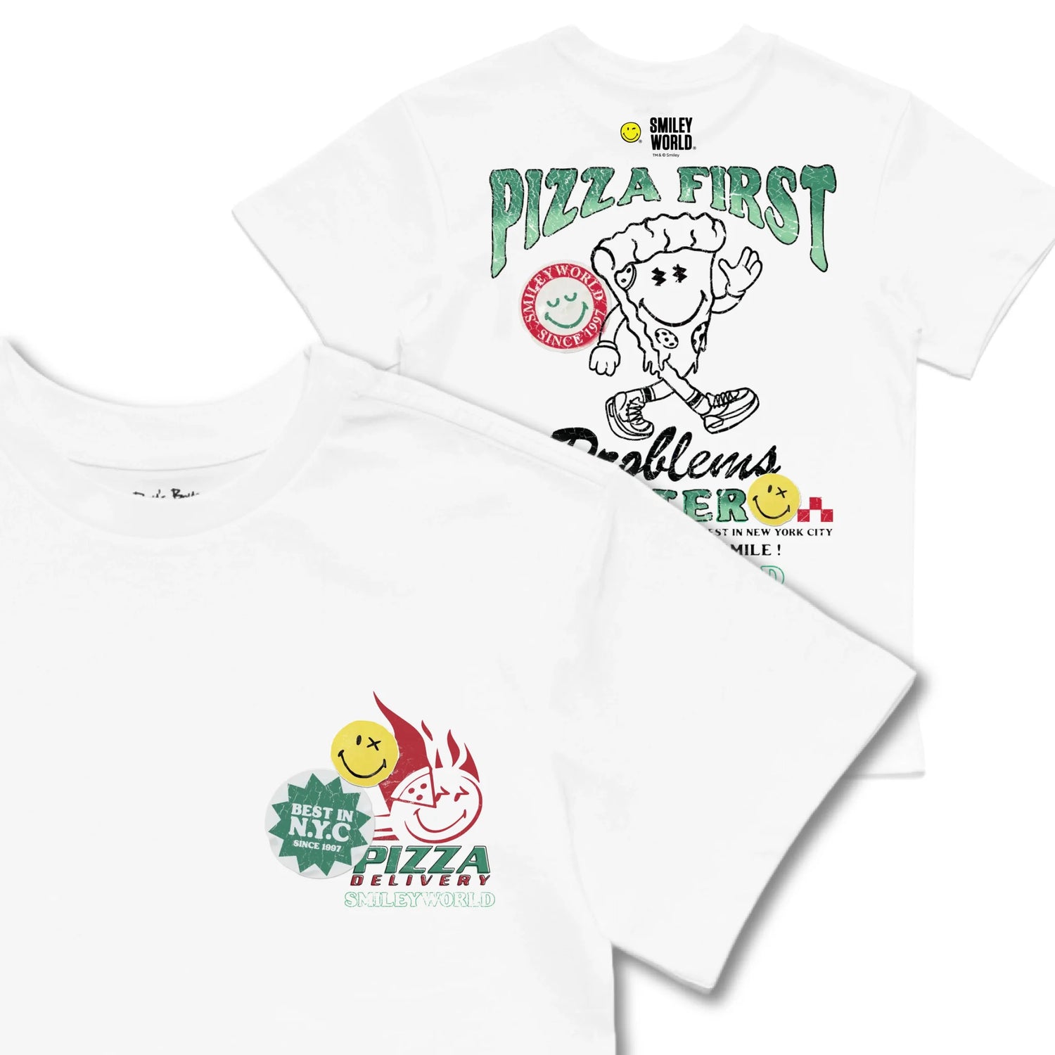 Kids TSHIRT Main Image Front and Back_White frontback back view