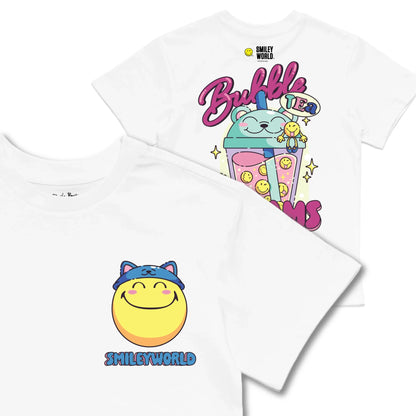 Kids TSHIRT Main Image Front and Back_White frontback back view