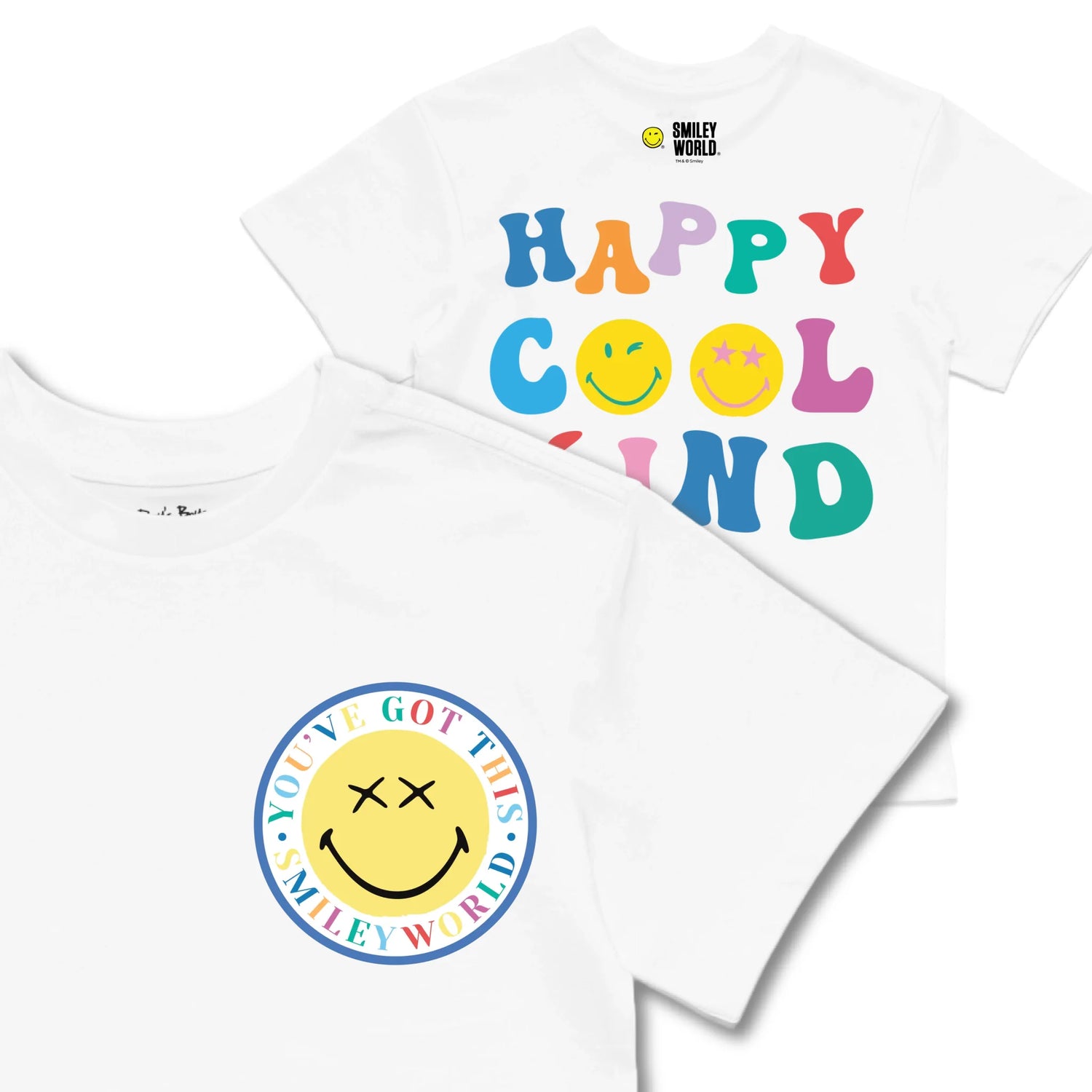 Kids TSHIRT Main Image Front and Back_White frontback back view