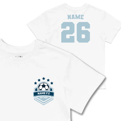 Kids TSHIRT Main Image Front and Back_White frontback back view