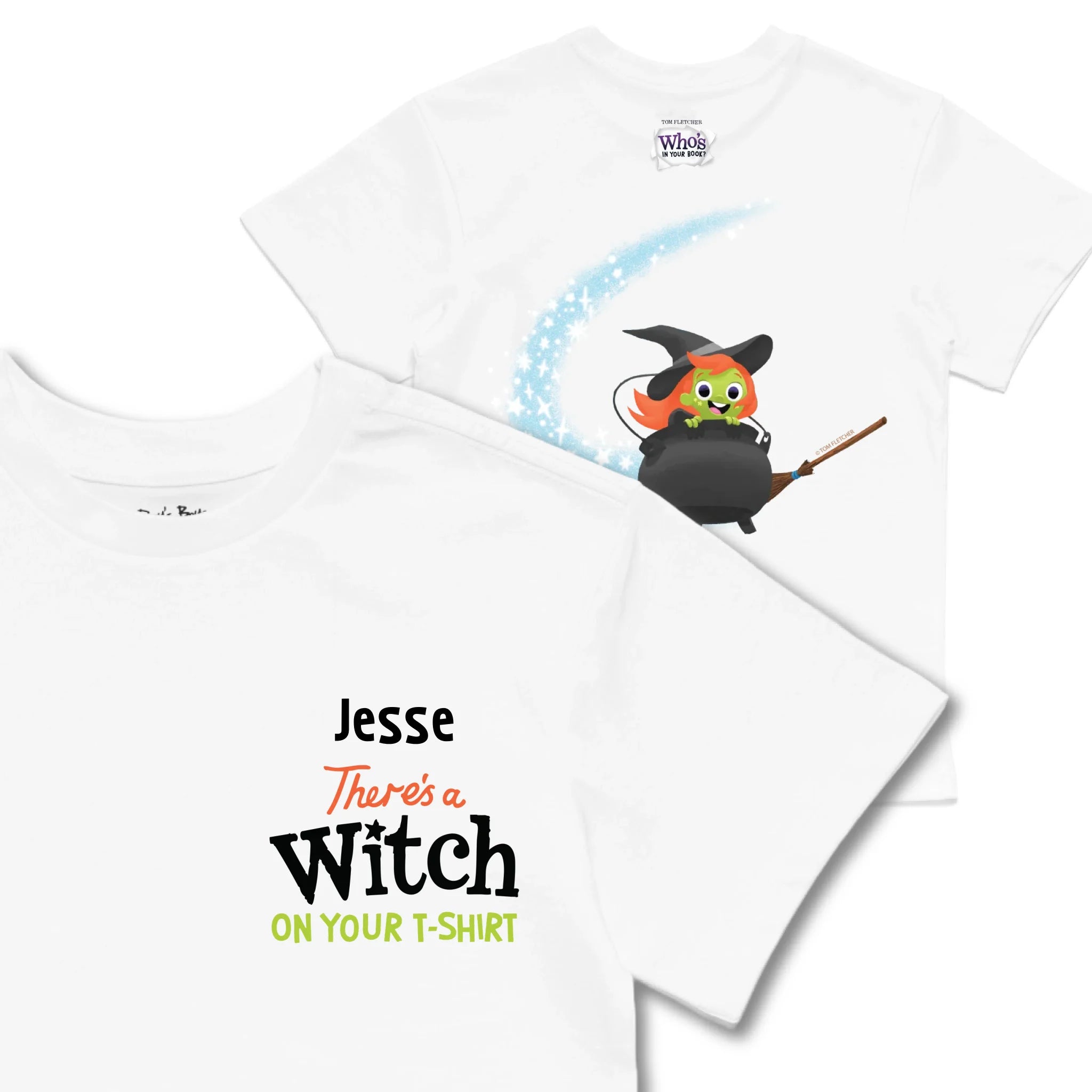 Kids TSHIRT Main Image Front and Back_White frontback back view