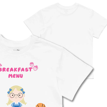 Kids TSHIRT Main Image Front and Back_White frontback back view