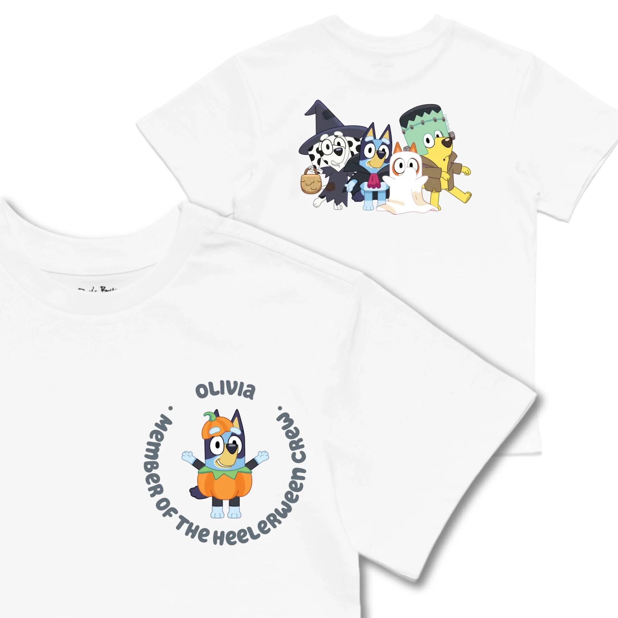 Kids TSHIRT Main Image Front and Back_White frontback back view
