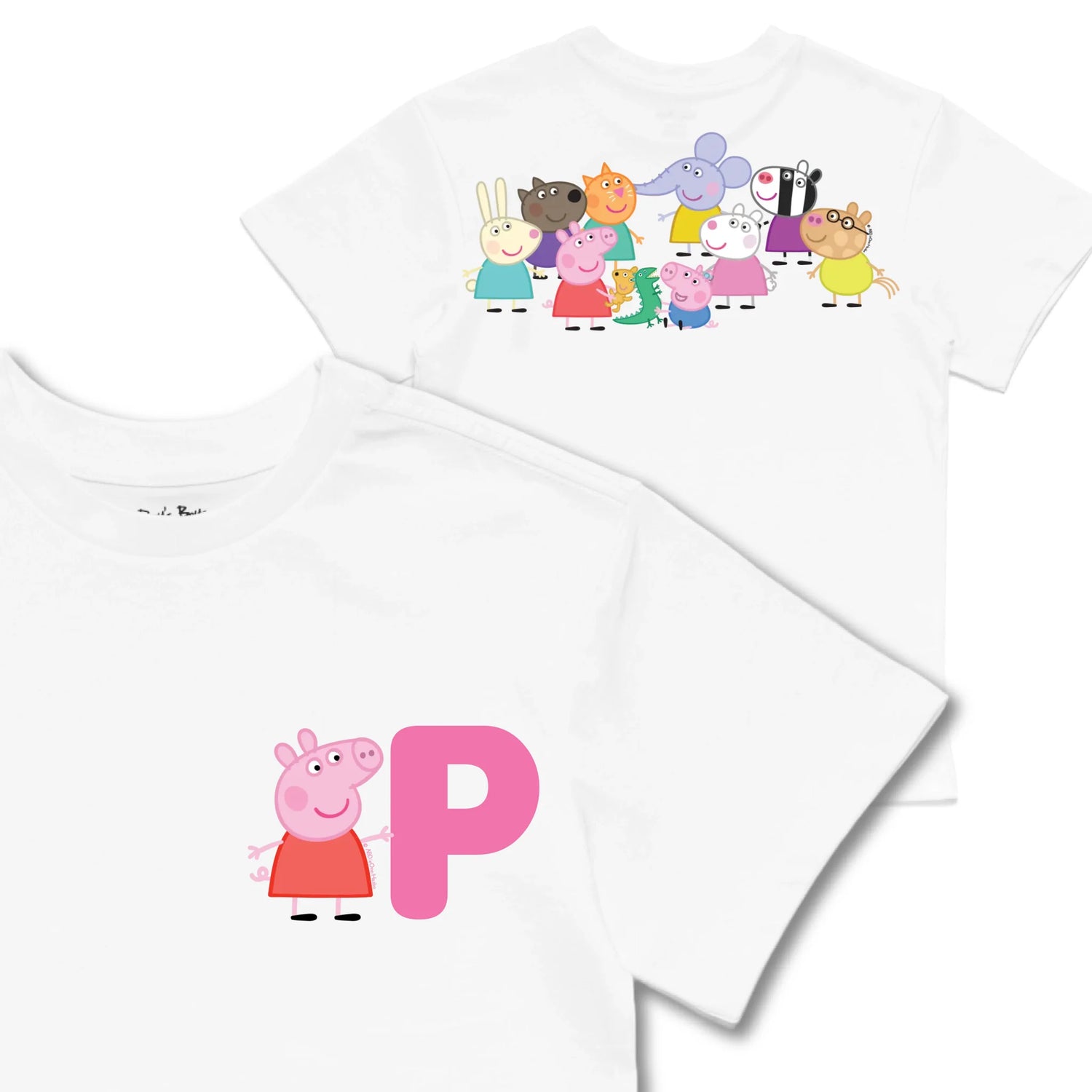 Kids TSHIRT Main Image Front and Back_White frontback back view