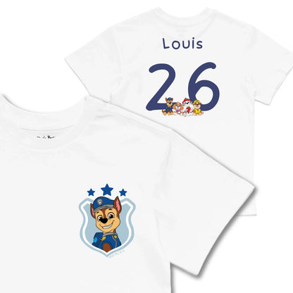Kids TSHIRT Main Image Front and Back_White frontback back view