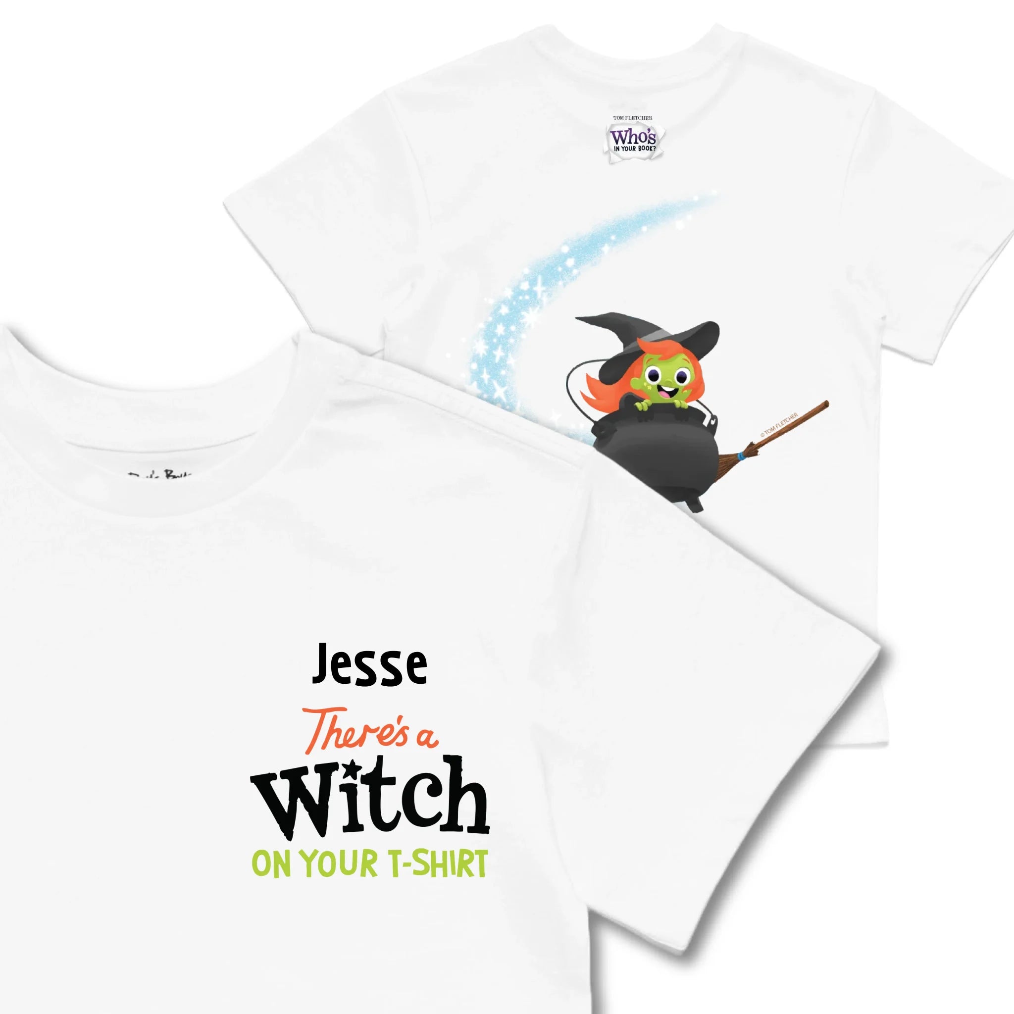 Kids TSHIRT Main Image Front and Back_White frontback back view