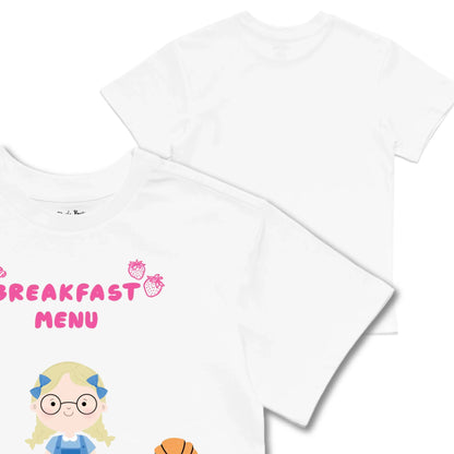 Kids TSHIRT Main Image Front and Back_White frontback back view