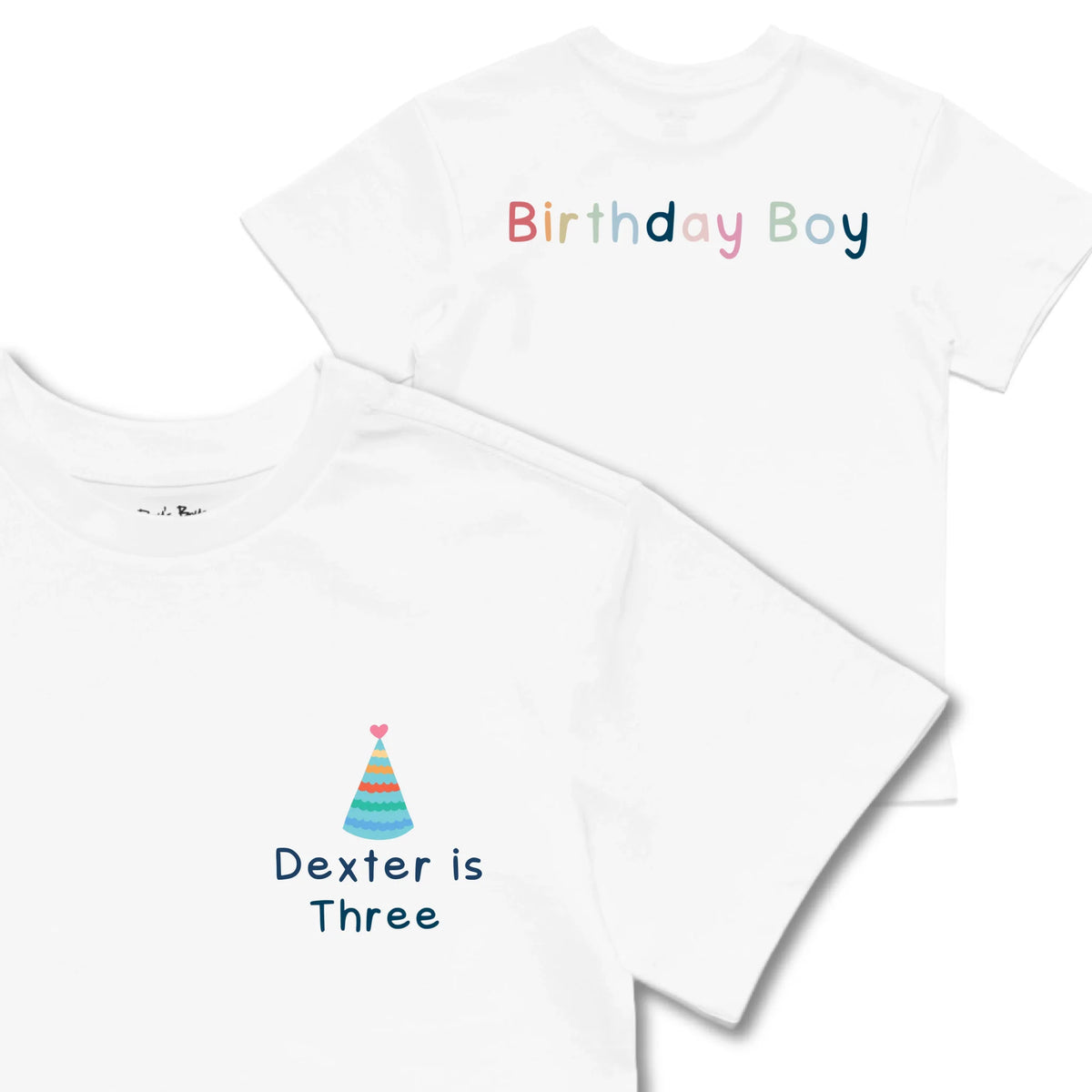 Kids TSHIRT Main Image Front and Back_white frontback front crop