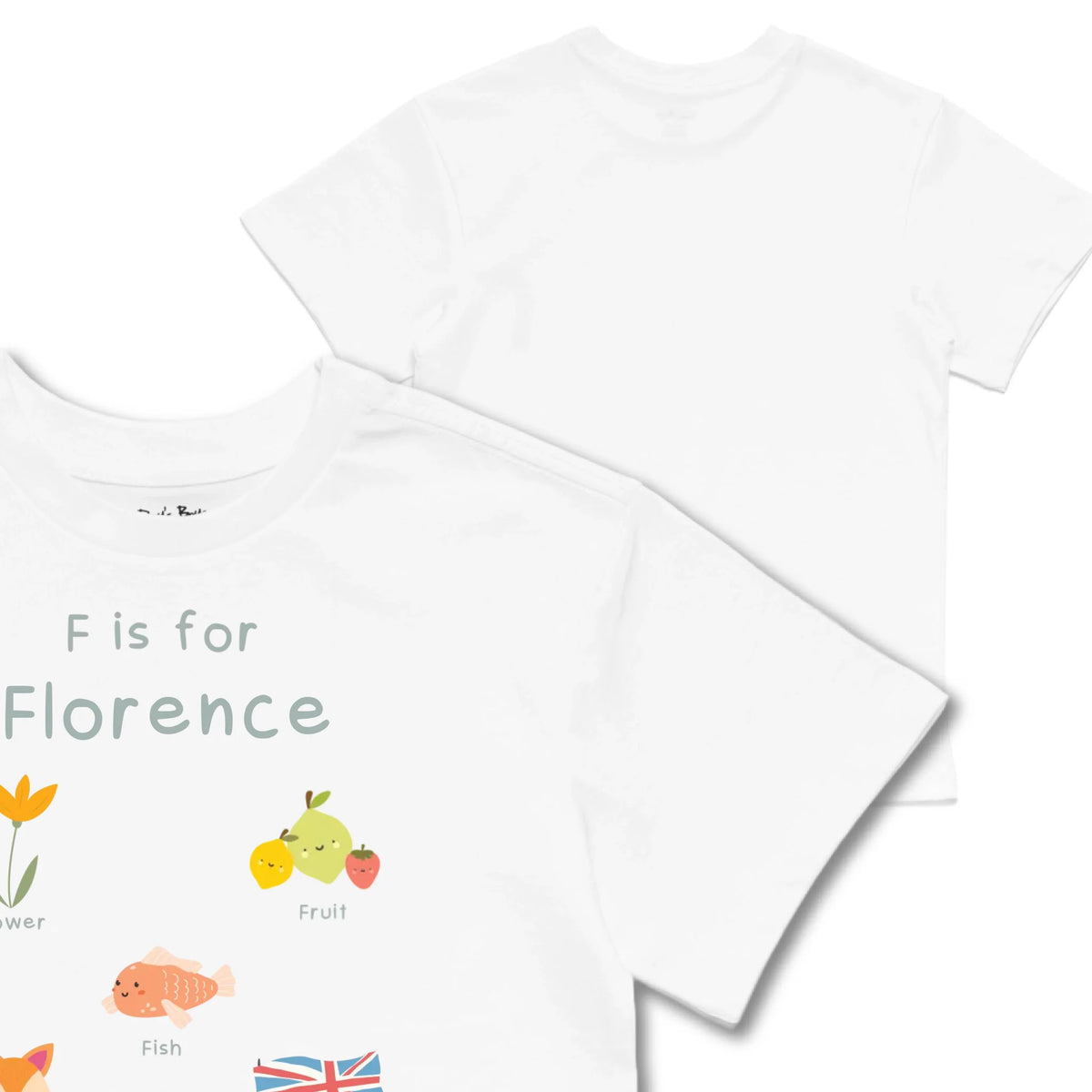 Kids TSHIRT Main Image Front and Back_white frontback front crop