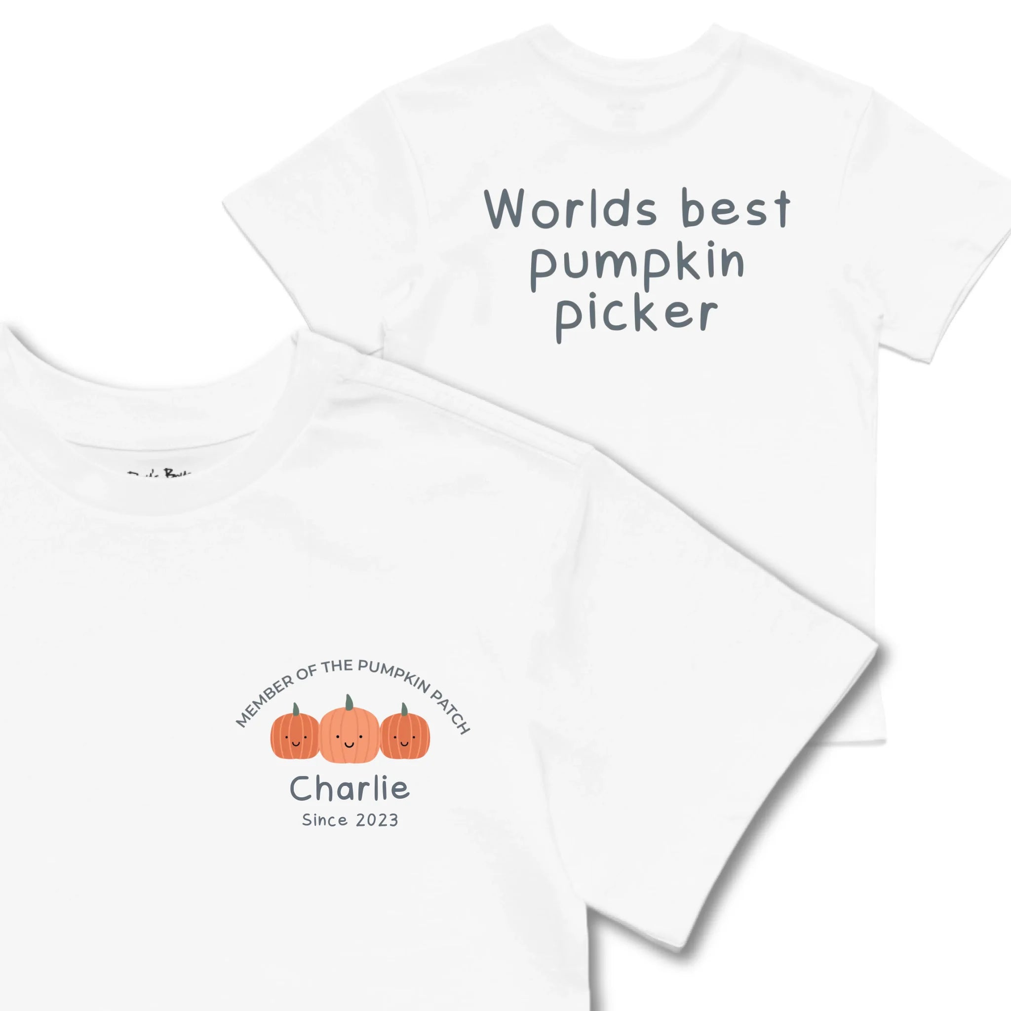 Kids TSHIRT Main Image Front and Back_white frontback front crop