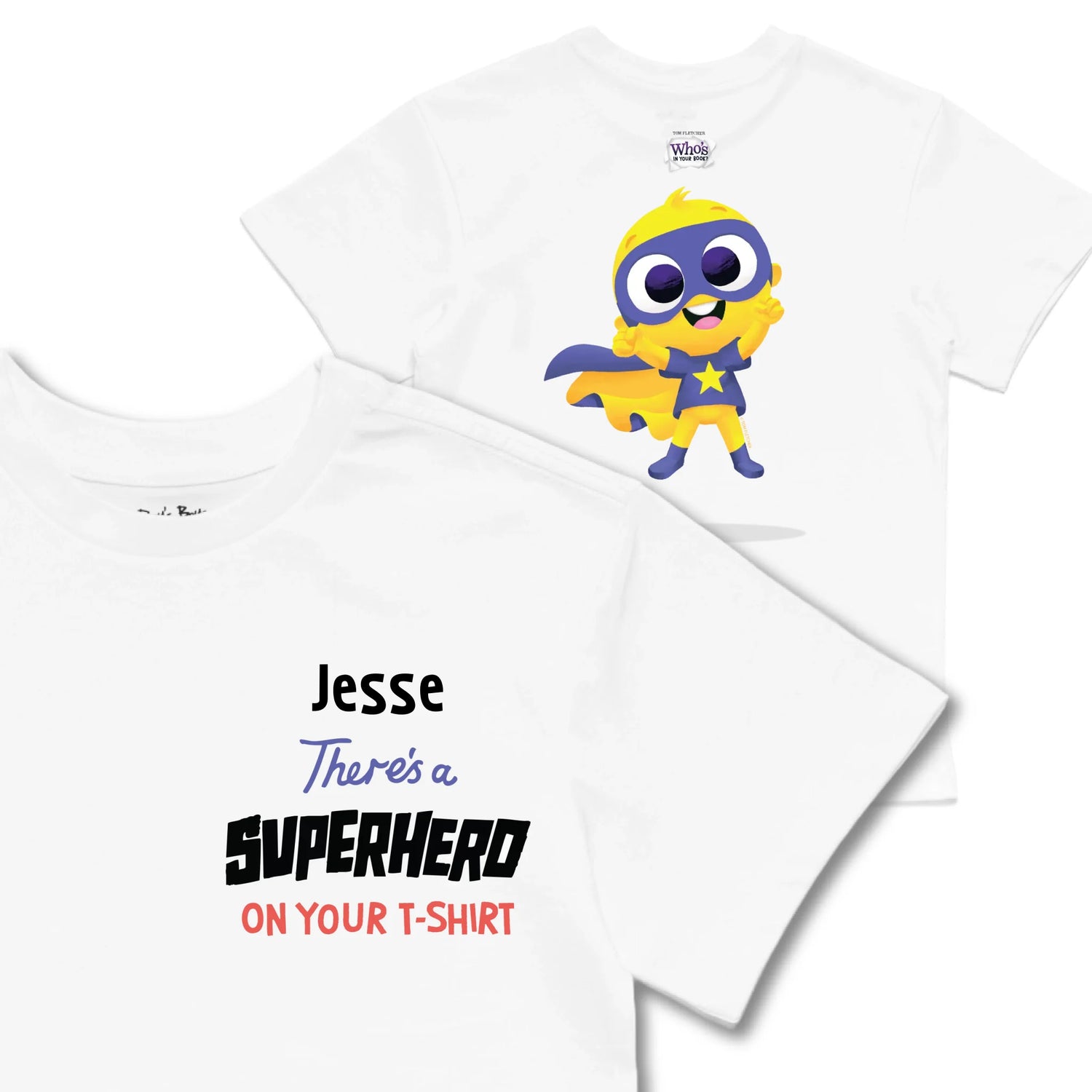Kids TSHIRT Main Image Front and Back_white frontback front crop