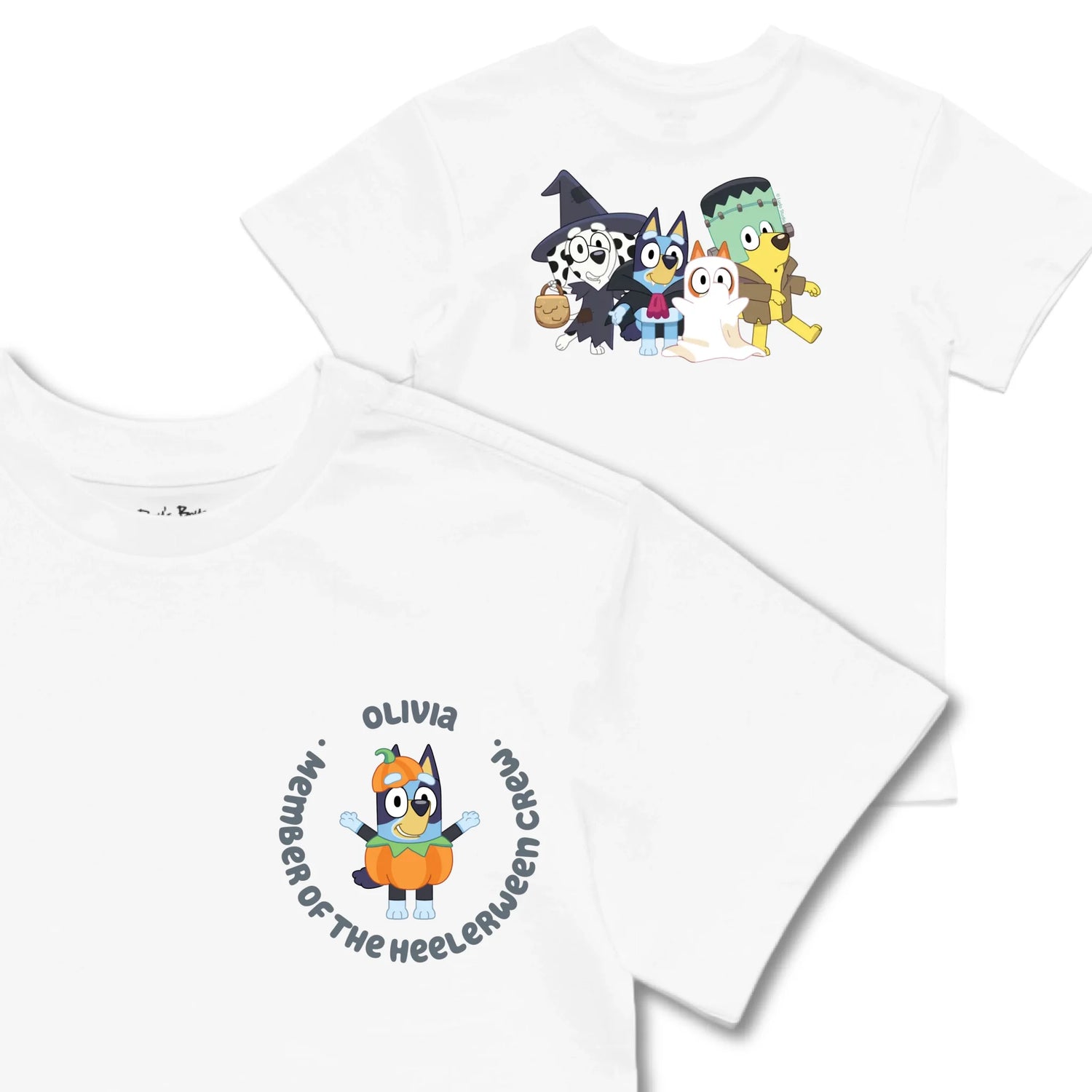Kids TSHIRT Main Image Front and Back_White frontback back view