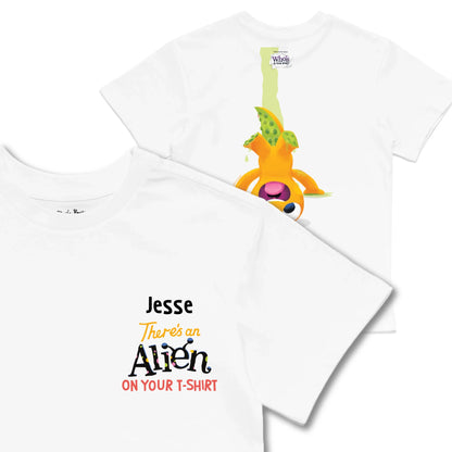 Kids TSHIRT Main Image Front and Back_White frontback back view