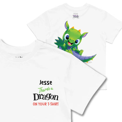 Kids TSHIRT Main Image Front and Back_White frontback back view