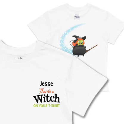 Kids TSHIRT Main Image Front and Back_White frontback back view