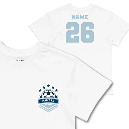 Kids TSHIRT Main Image Front and Back_White frontback back view