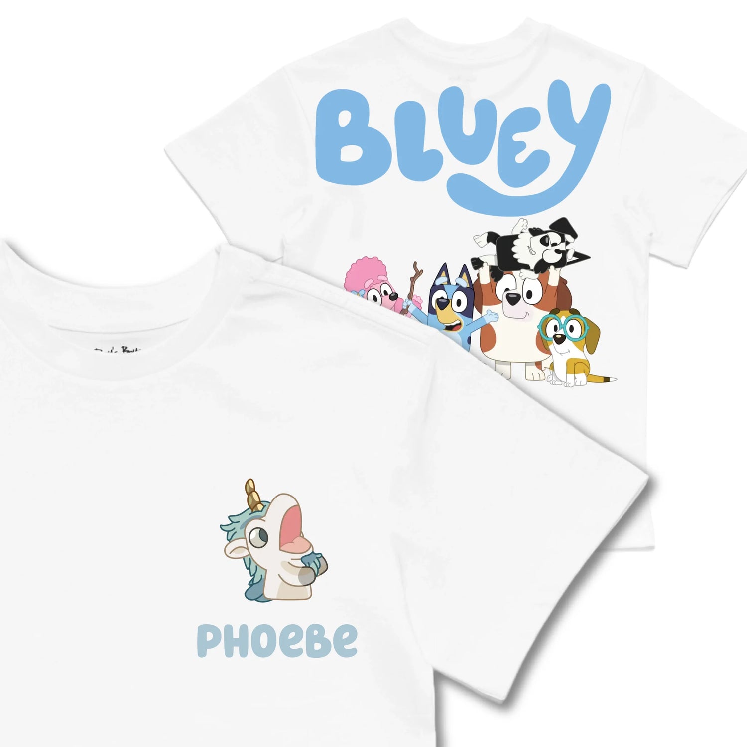 Kids TSHIRT Main Image Front and Back_White frontback back view