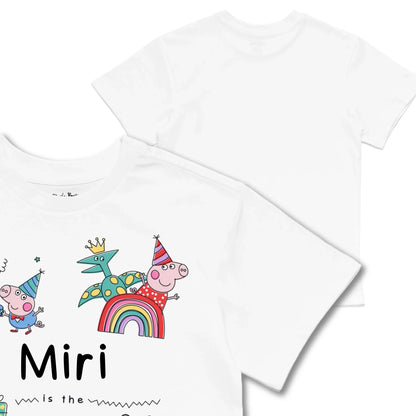 Kids TSHIRT Main Image Front and Back_White frontback back view