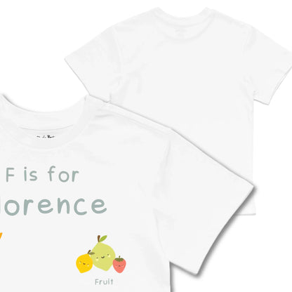 Kids TSHIRT Main Image Front and Back_White frontback back view