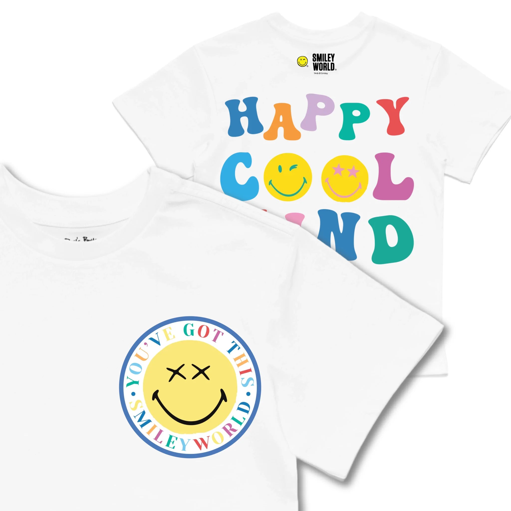 Kids TSHIRT Main Image Front and Back_White frontback back view