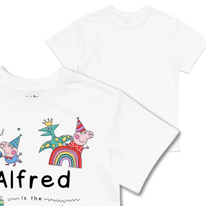 Kids TSHIRT Main Image Front and Back_White frontback back view