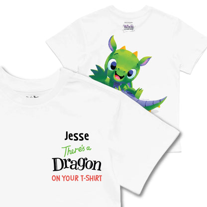 Kids TSHIRT Main Image Front and Back_White frontback back view