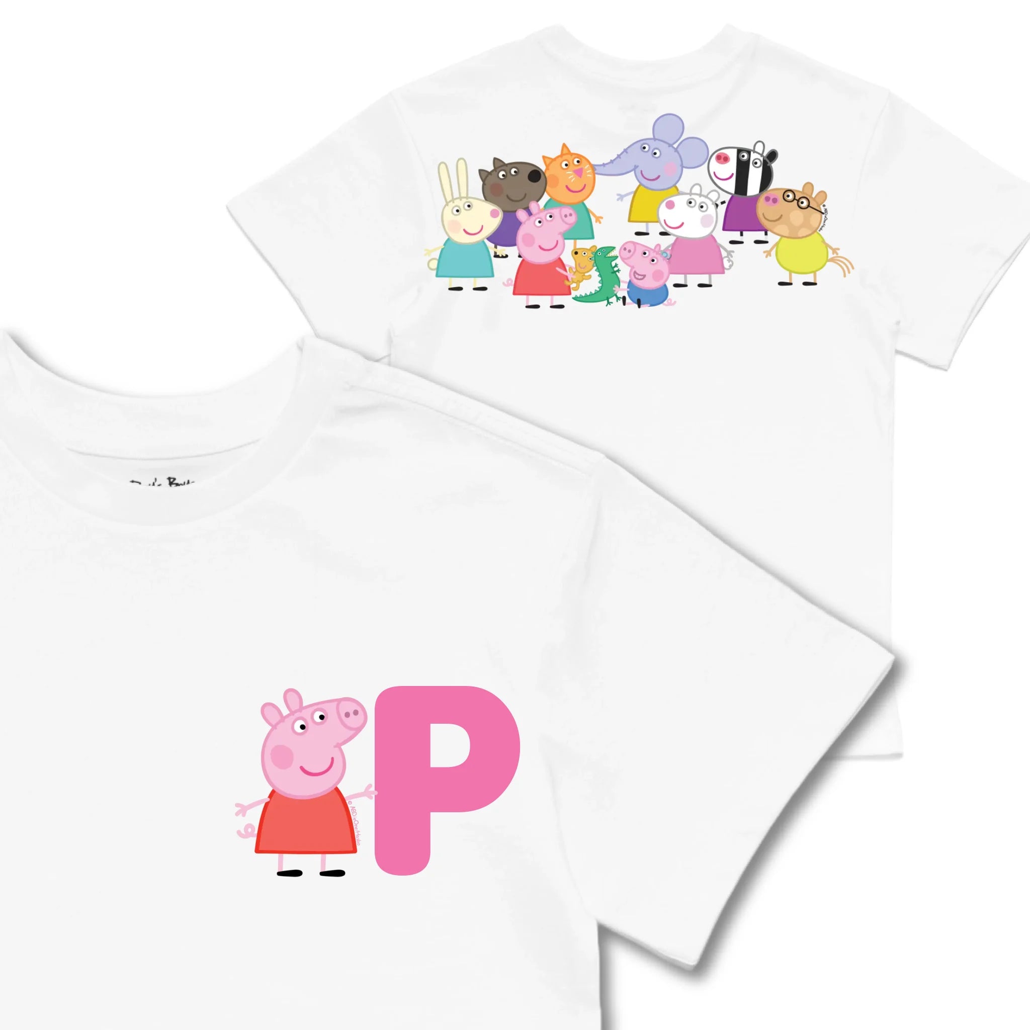 Kids TSHIRT Main Image Front and Back_White frontback back view