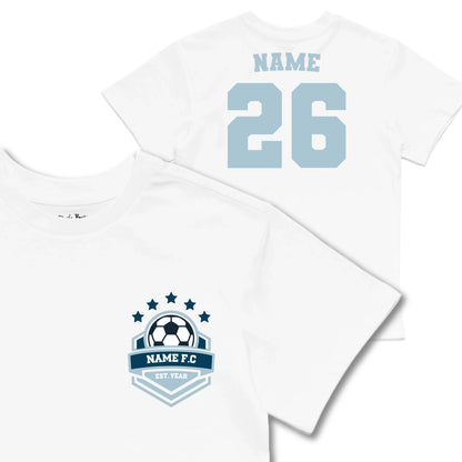 Kids TSHIRT Main Image Front and Back_White frontback back view