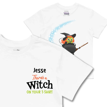 Kids TSHIRT Main Image Front and Back_White frontback back view