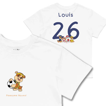 Kids TSHIRT Main Image Front and Back_White frontback back view