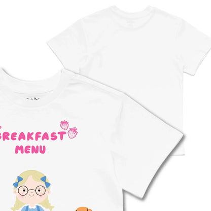 Kids TSHIRT Main Image Front and Back_White frontback back view