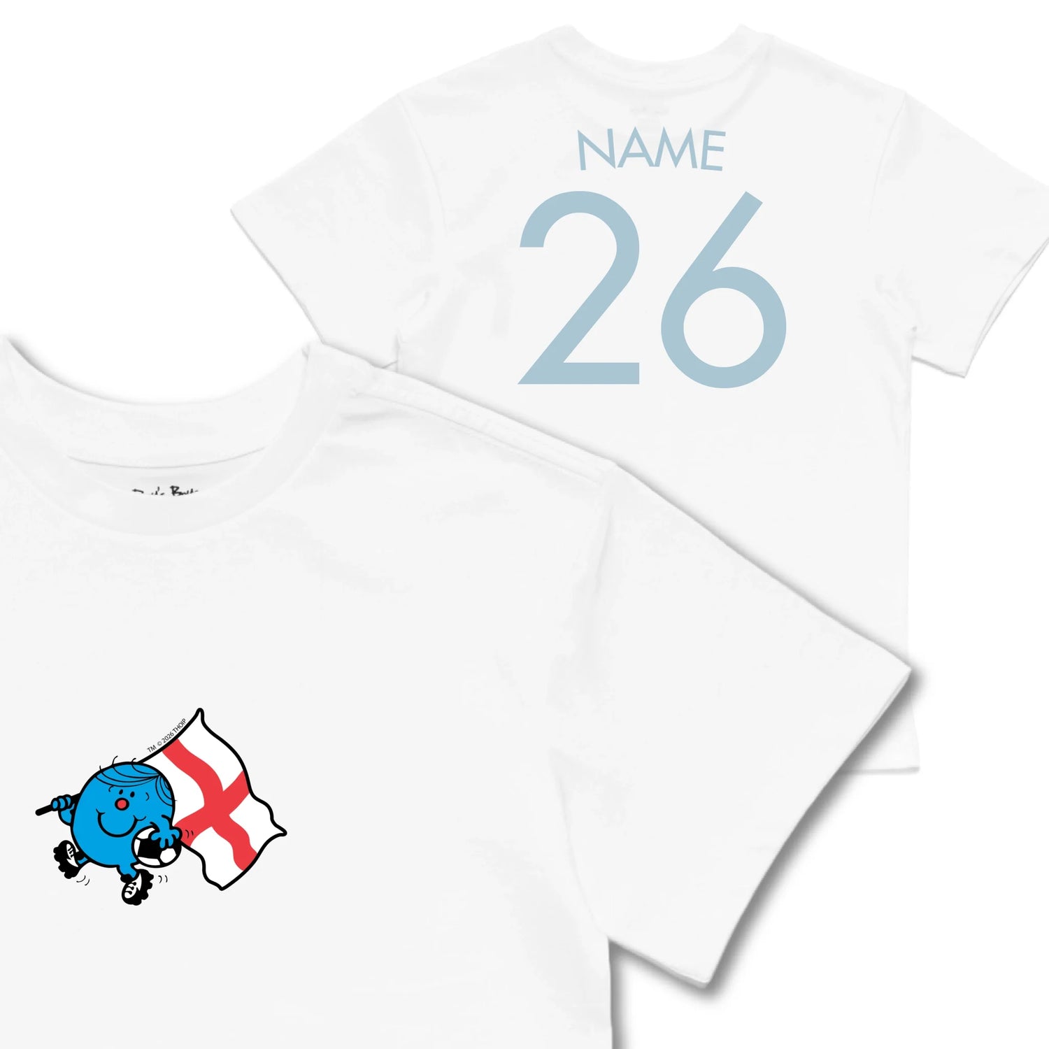 Kids TSHIRT Main Image Front and Back_White frontback back view