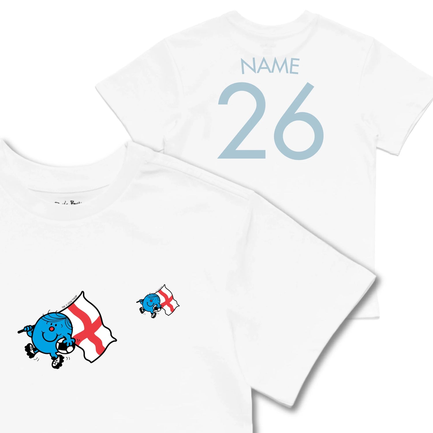 Kids TSHIRT Main Image Front and Back_White frontback back view