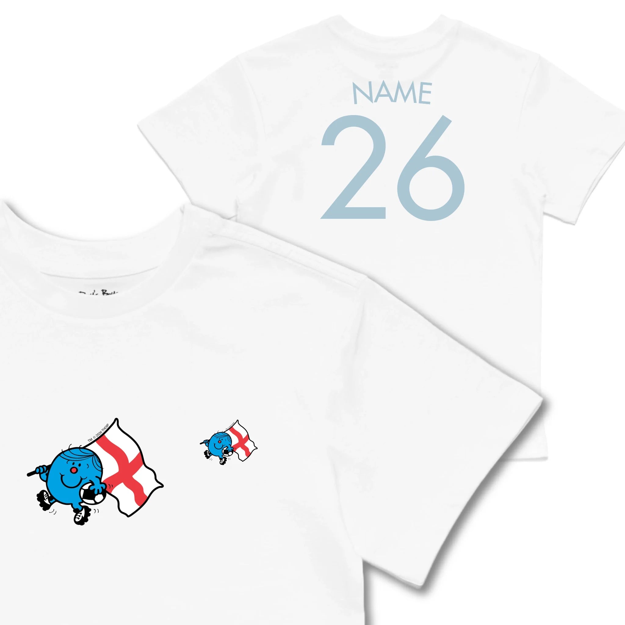 Kids TSHIRT Main Image Front and Back_White frontback back view