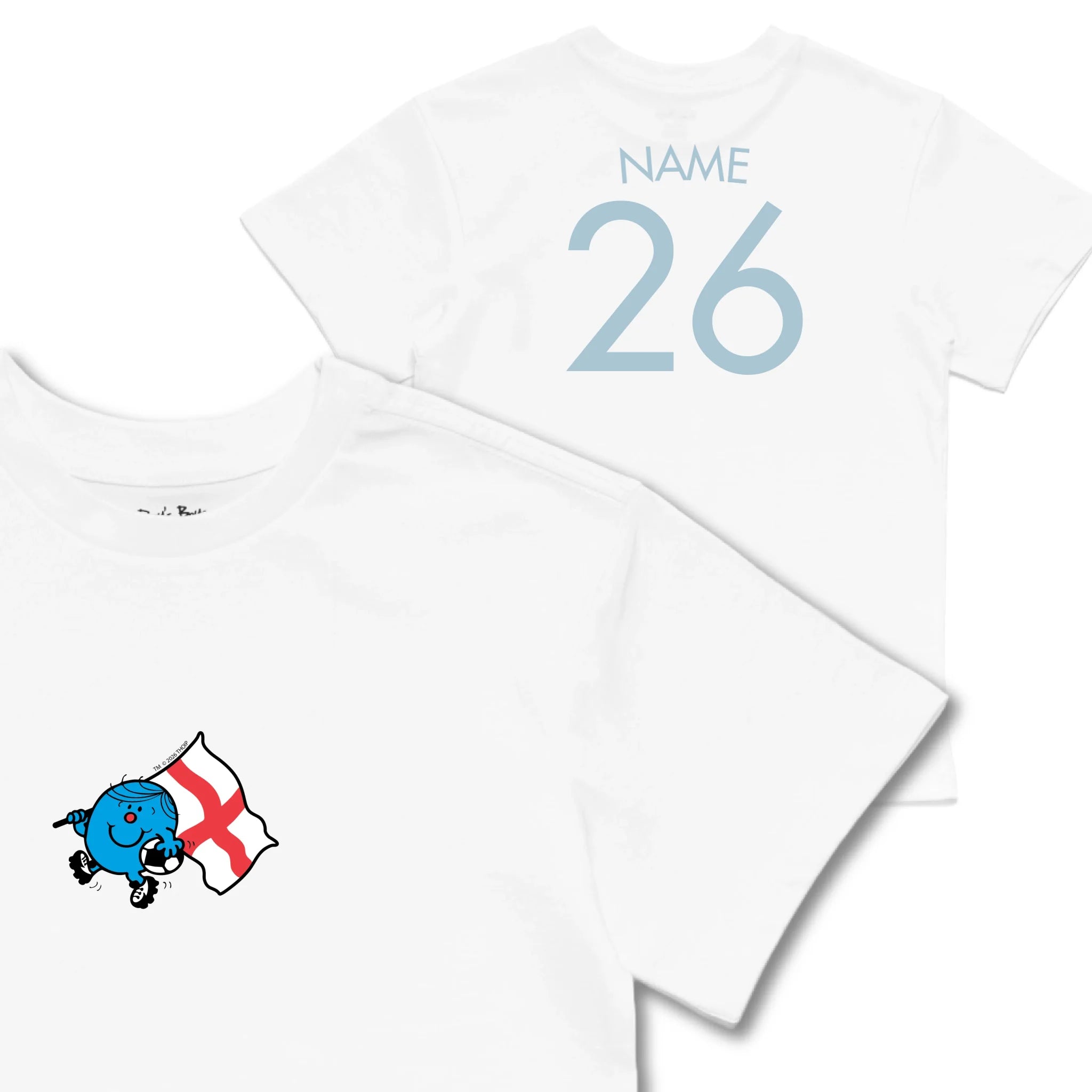 Kids TSHIRT Main Image Front and Back_White frontback back view