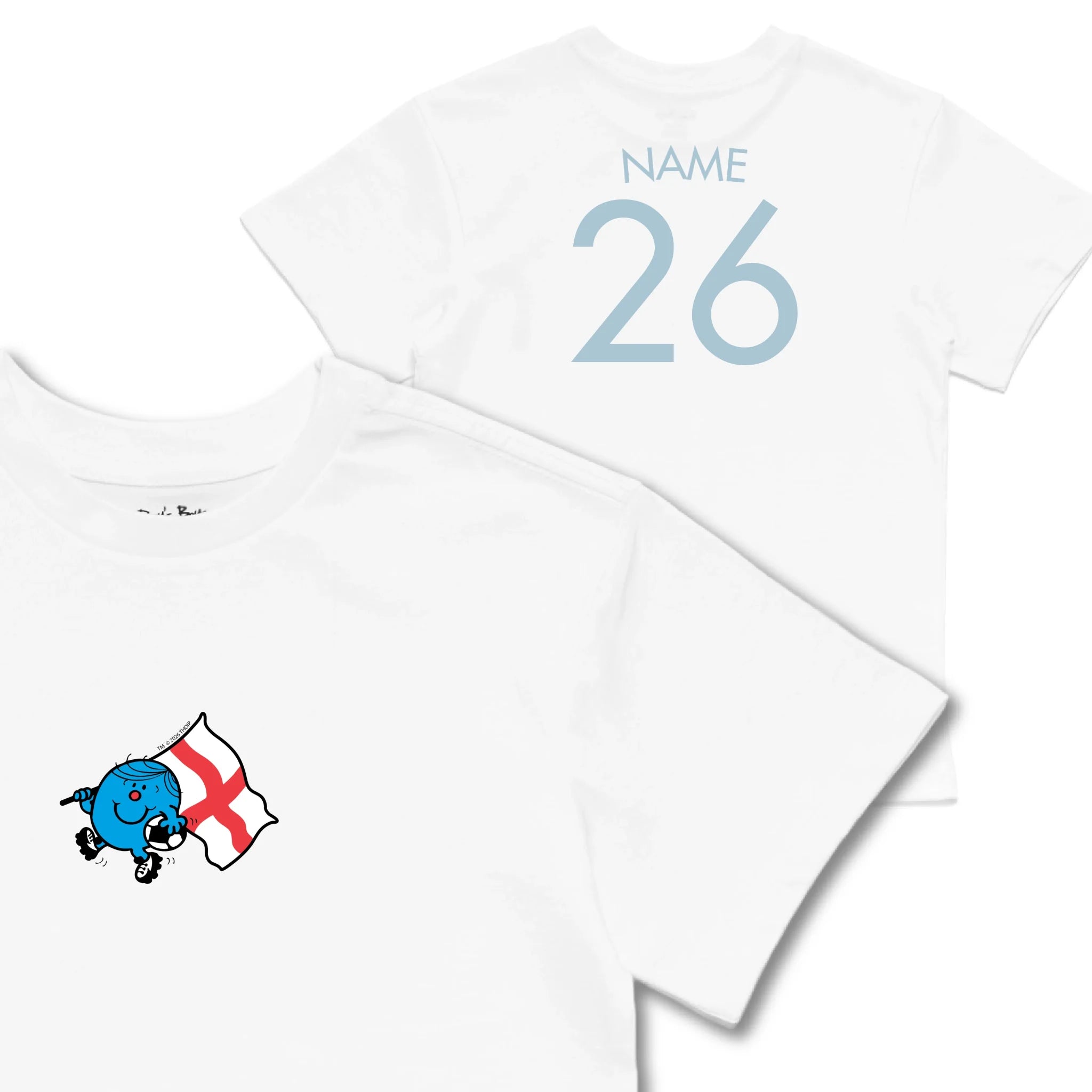 Kids TSHIRT Main Image Front and Back_White frontback back view
