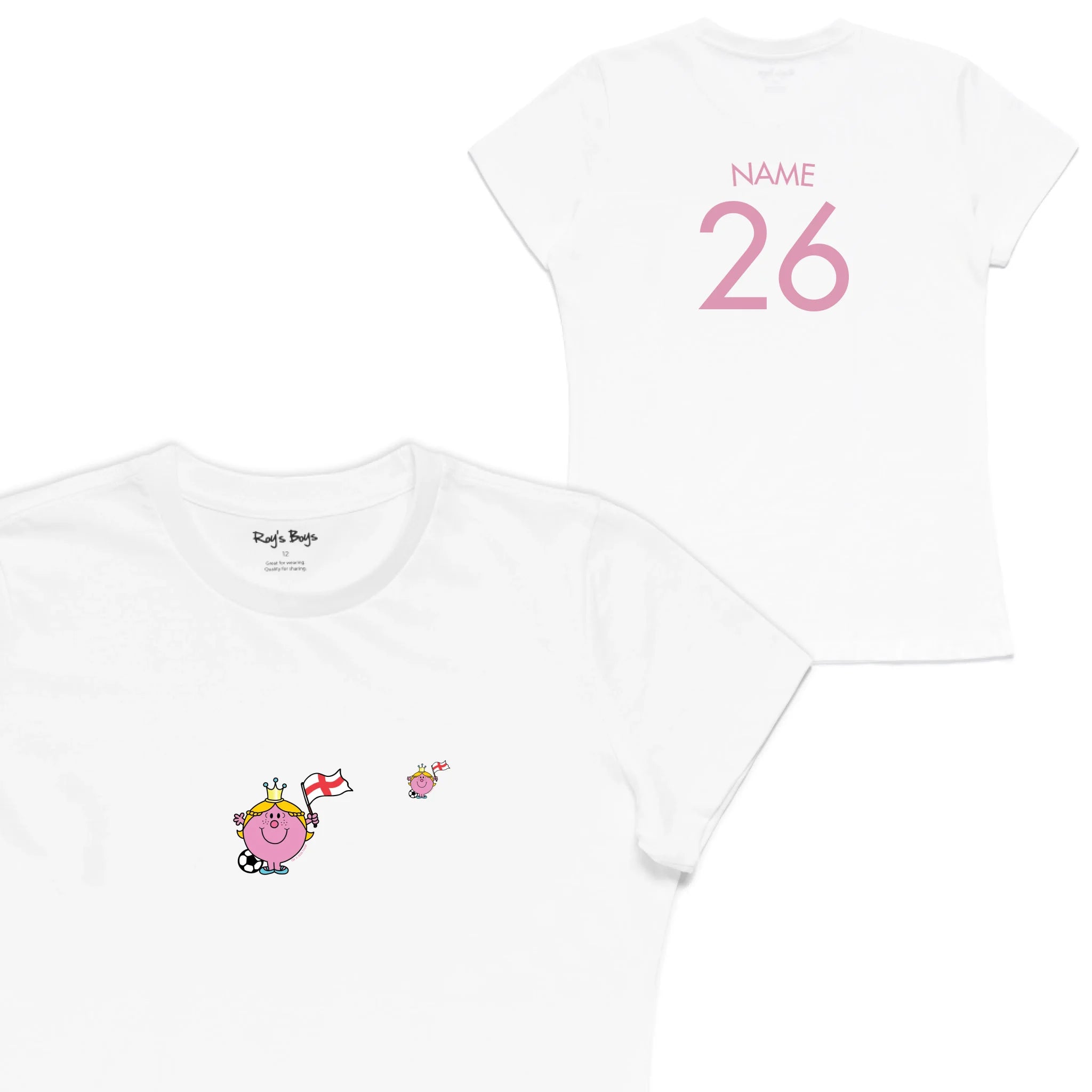 Roys Boys White T-Shirt Imagery_Womens Front and back