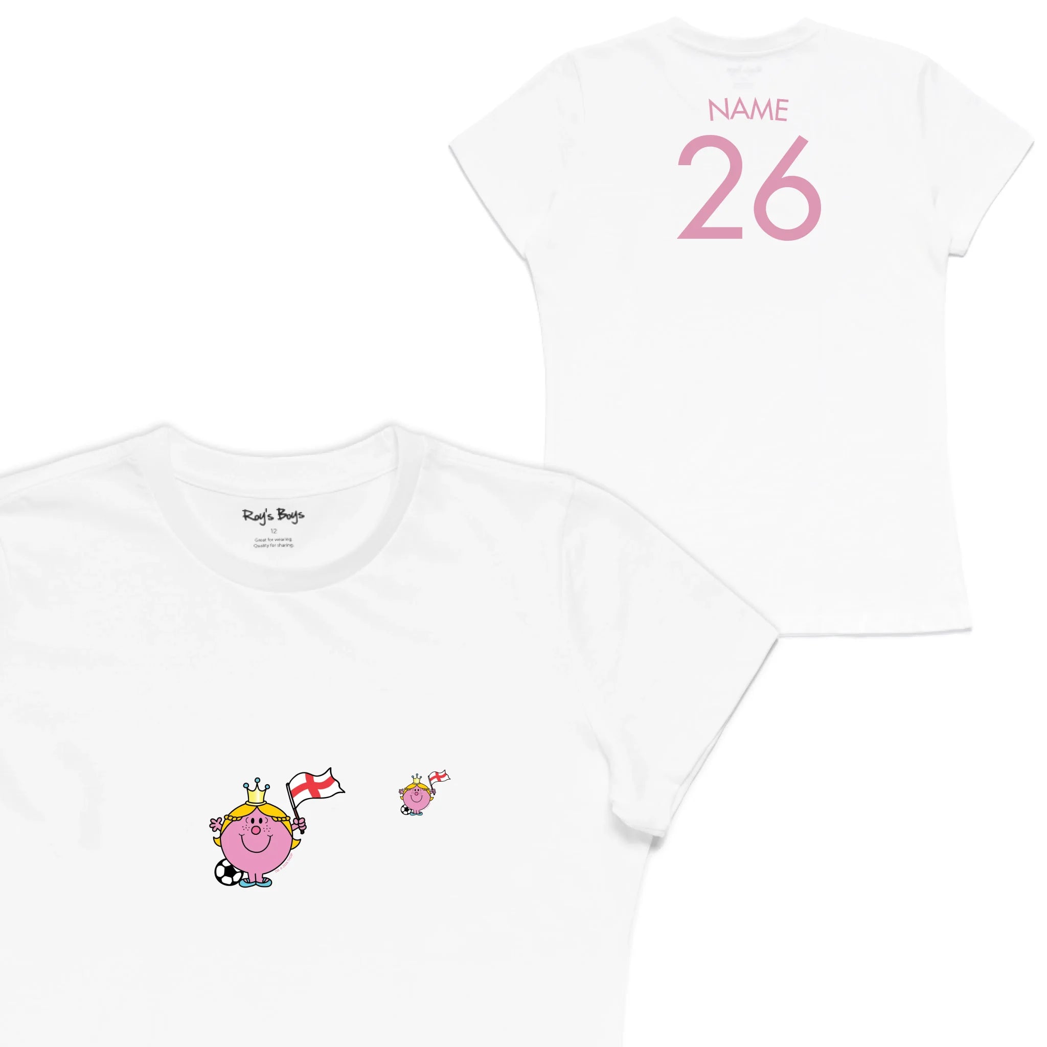 Roys Boys White T-Shirt Imagery_Womens Front and back