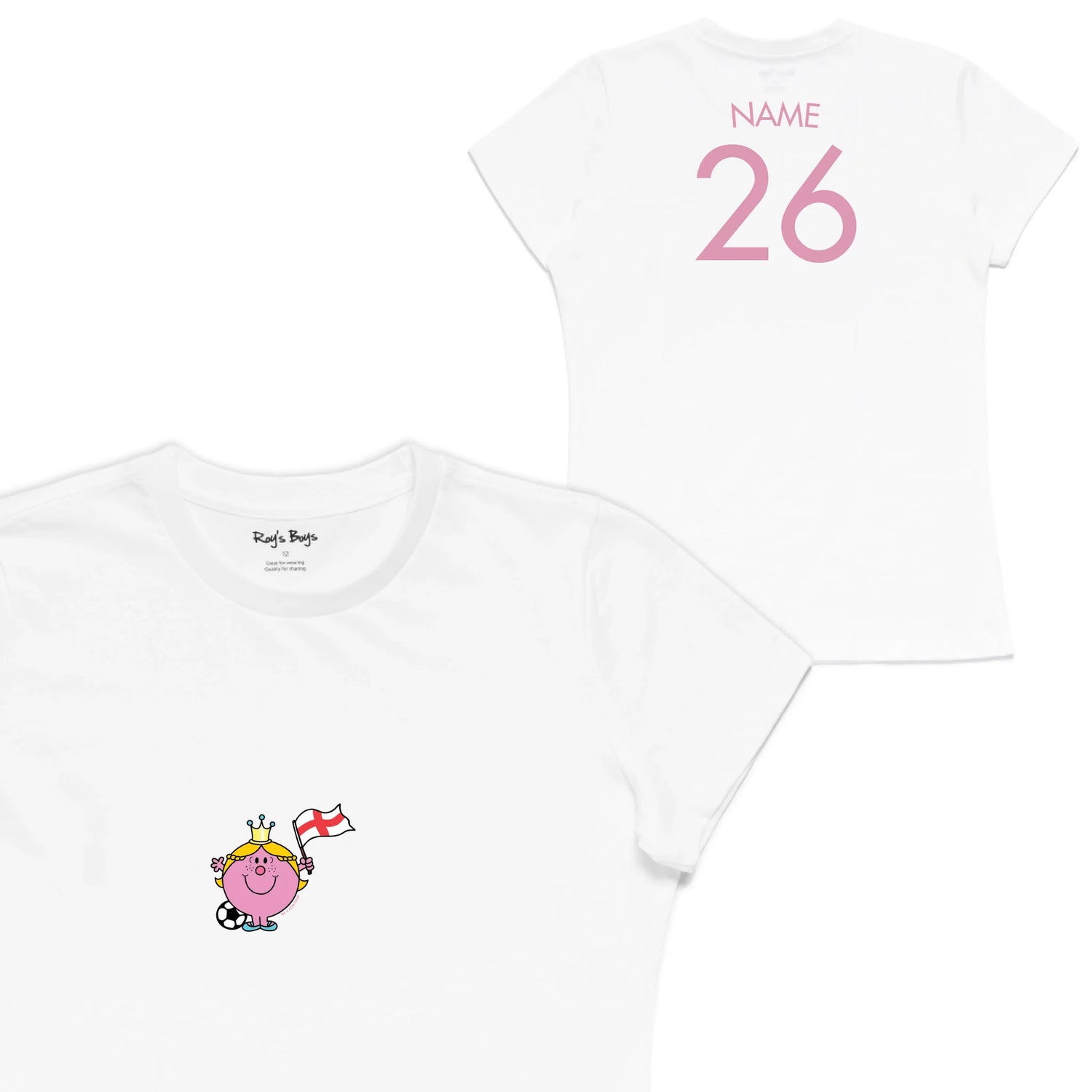 Roys Boys White T-Shirt Imagery_Womens Front and back