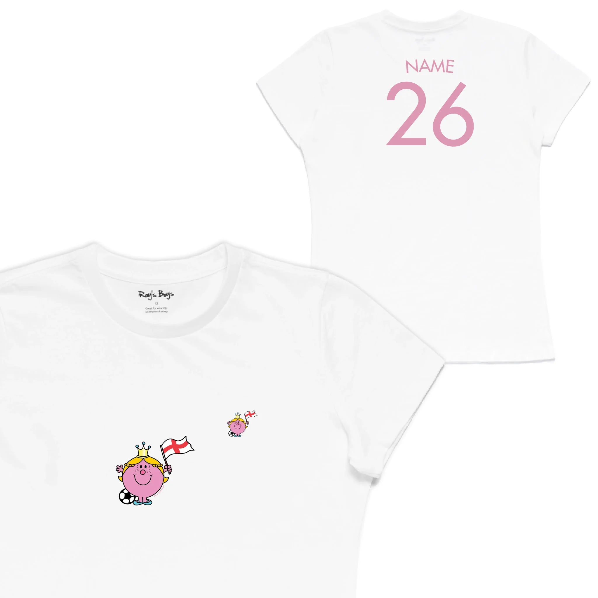 Roys Boys White T-Shirt Imagery_Womens Front and back