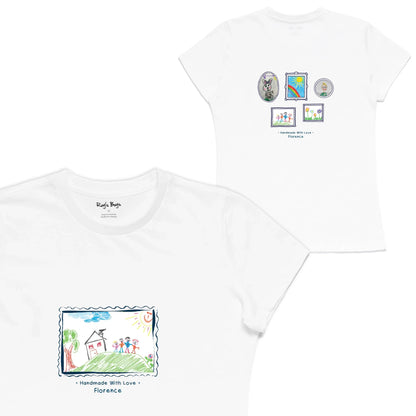 Roys Boys White T-Shirt Imagery_Womens Front and back