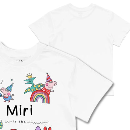 Kids TSHIRT Main Image Front and Back_White frontback back view