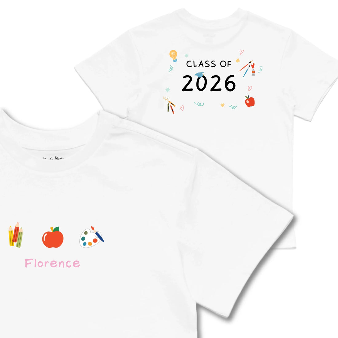 Kids TSHIRT Main Image Front and Back_white frontback front crop