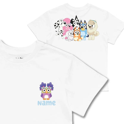 Kids TSHIRT Main Image Front and Back_White frontback back view