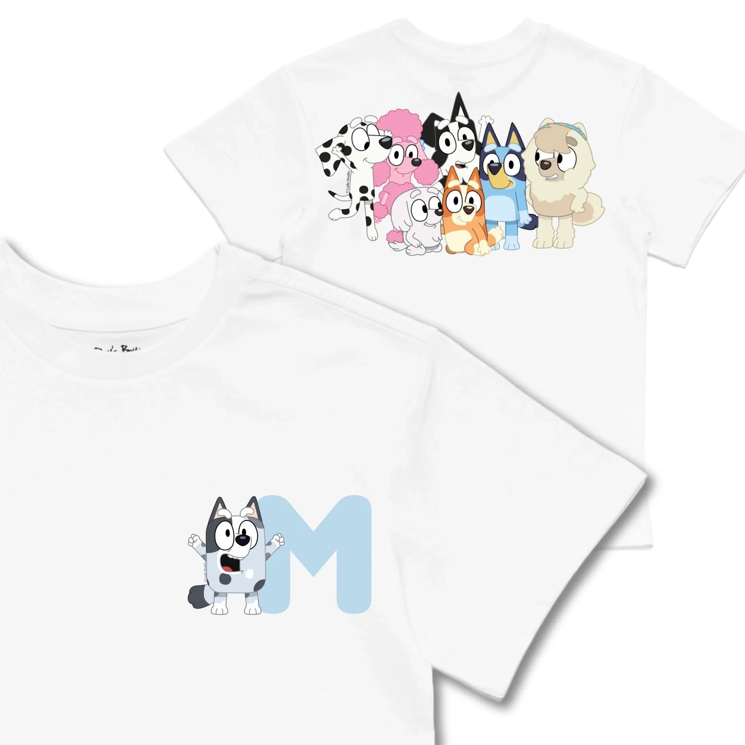Kids TSHIRT Main Image Front and Back_White frontback back view