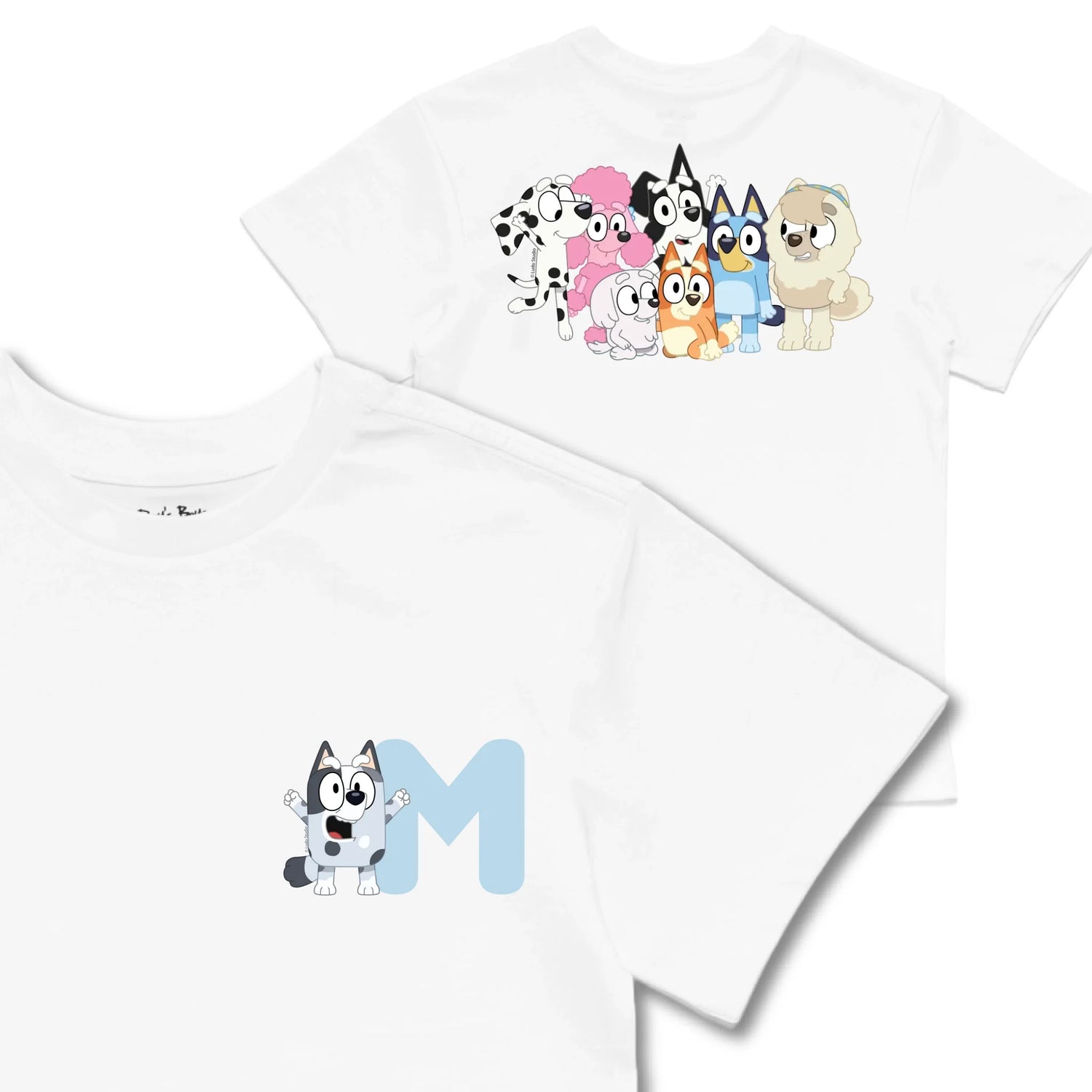 Kids TSHIRT Main Image Front and Back_White frontback back view
