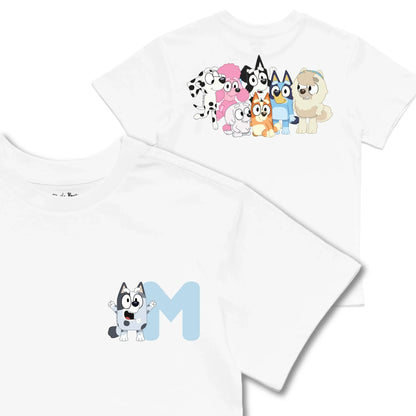 Kids TSHIRT Main Image Front and Back_White frontback back view