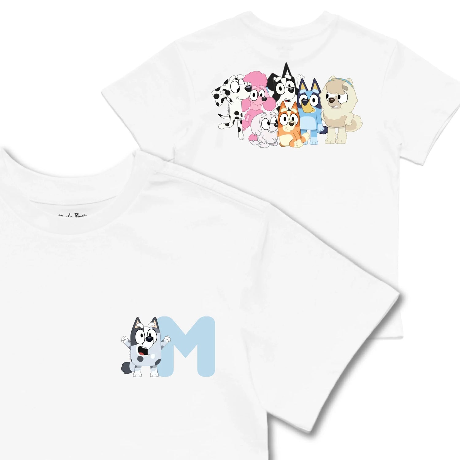 Kids TSHIRT Main Image Front and Back_White frontback back view