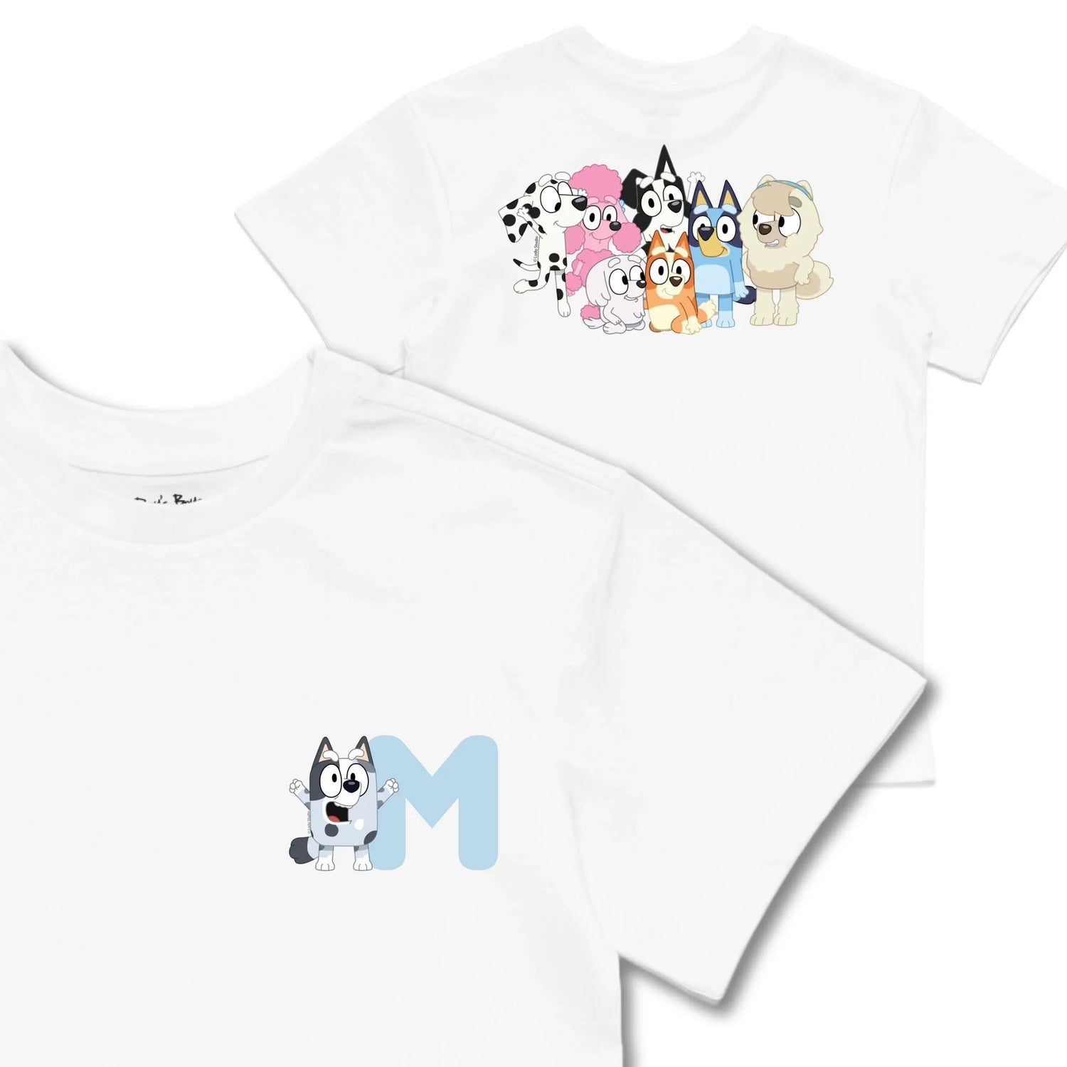 Kids TSHIRT Main Image Front and Back_White frontback back view